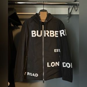 Burberry Horseferry Print Lightweight Hooded Jacket